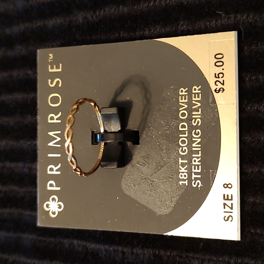 Primrose 18kt gold over Sterling Silver ring